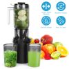 Cold Press Juicer Machine With 3.93In Feed Chute Fit Whole Fruits Vegetable 250W Slow Masticating Juicer With Reverse Function 2 Containers Easy To Cl