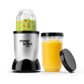 Mini 14 oz. Compact Personal Blender Silver/Black (Color: Silver)